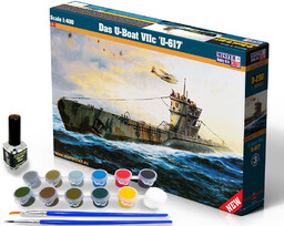 Mastercraft, okrętu podwodnego U-Boat VIIC U-617 1:400, Model