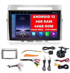 Radio Android 13 Toyota Corolla Verso 2004-2009 Android