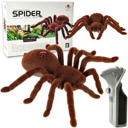 Pająk Zdalnie Sterowany LED na Pilot Duży Tarantula