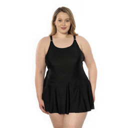 Strój damski ze spódniczką czarny 8XL