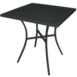 Bolero Stolik ogrodowy czarny 70x70x(H)71cm I Bolero