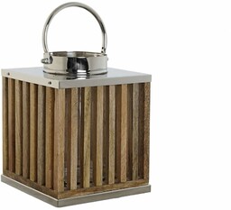 DKD Home Decor Świecznik z naturalnego brązu kryształowego
