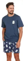 Piżama PMB 4329 deep blue plus
