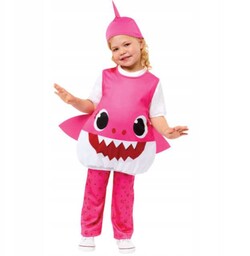 Baby Shark różowy kostium Rekin Kombinezon 92/98
