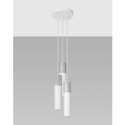 Sollux Lighting Lampa wisząca BORGIO 3P SL.1080 biała