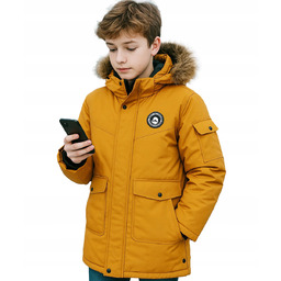 Musztardowa kurtka zimowa Maksymalne ciepło maksymalny komfort 14
