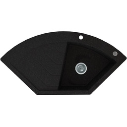 Zlewozmywak granitowy Kernau KGS B 90 1B1D Black