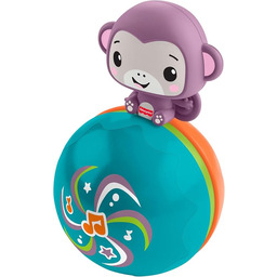 Fisher-Price Fioletowa Małpka Piłeczka do raczkowania Muzyczna, interaktywna