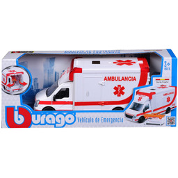 Bburago Pogotowie ratunkowe z miniaturowymi noszami, Realistyczna replika,