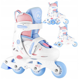 Nils rolki 3w1 rolko-wrotki regulowane dziecięce do nauki