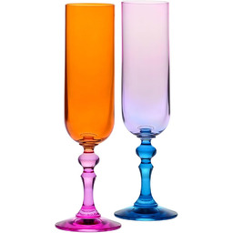 Krosno Kolorowe Kieliszki do Szampana i Prosecco 2