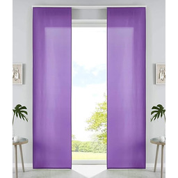 Zestaw 2 zasłon panelowych z mikrofibry, zasłona przesuwna,