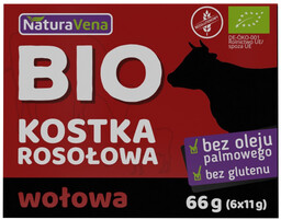 Naturavena Bulion wołowy kostki rosołowe bezglutenowe 6 szt.