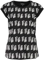 EMPORIO ARMANI CZARNY T-SHIRT DAMSKI BEZ RĘKAWÓW