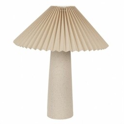 Lampa Stołowa Ceramiczna Beżowa Clayre & Eef