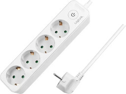 LogiLink 4 gniazda 1.5m biała