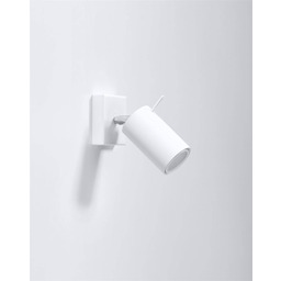 Sollux Lighting Kinkiet RING SL.1024 biały z włącznikiem