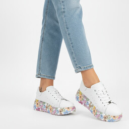 Filippo Sneakersy damskie, cholewka ze skóry naturalnej licowej