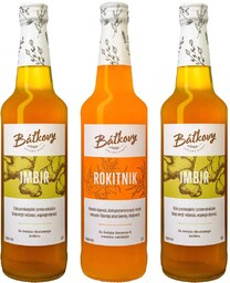 3x Syrop Batkovy 2 Imbir 1 Rokitnik JESIEŃ
