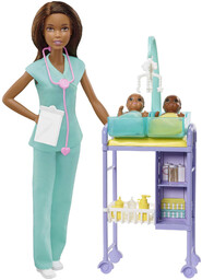 Lalka Barbie Lekarz Zestaw GKH24 Lekarka Barbie Kariera