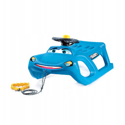 Sanki zimowe Zigi Zet niebieskie linka rączka auto