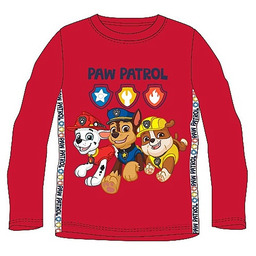 Chłopięce bluzka z pieskami z Psiego Patrolu Czerwona