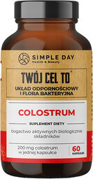 Simple Day Colostrum, 60 kapsułek