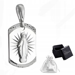 Medalik srebrny pr. 925 CUDOWNY MEDALIK Matka Boska