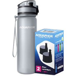Aquaphor City 0,5L Szara butelka filtrująca wodę