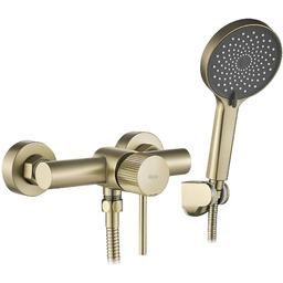 Rea Bateria prysznicowa REA Lungo Stripe Złota Szczotkowana