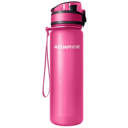 Aquaphor City 0,5L Różowa butelka filtrująca wodę