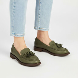 Armodo Mokasyny damskie, cholewka ze skóry naturalnej o