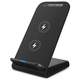 Esperanza PODSTAWKA POD TELEFON Z ŁADOWARKĄ BEZPRZEWODOWĄ 15W