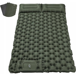 SAMOPOMPUJĄCA KARIMATA KEMPINGOWA DLA 2 OSÓB WODOSZCZELNA MATERAC