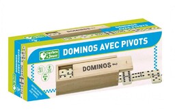 Jeujura Drewniane pudełko: 28 Domino z krętami-drzewo