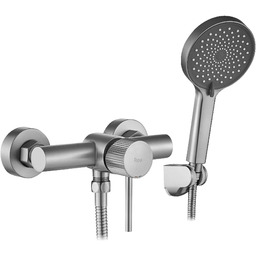 Rea Bateria prysznicowa REA Lungo Stripe Nikiel Szczotkowany