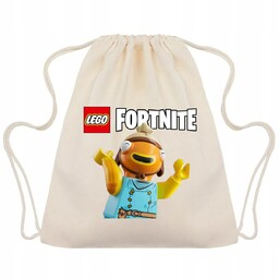 Worek Plecak Beżowy Bawełniany FORTNITE PALUCH RYBNY