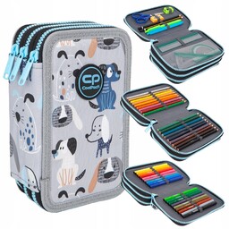 Coolpack Piórnik Potrójny Dziecięcy Pieski Dogs