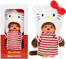 Bandai - Monchhichi - Monchhichi Hello Kitty Plusz