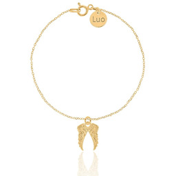 Bransoletka Srebrna Pozłacana Ze Skrzydłami