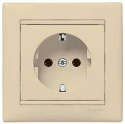 VALENA Gniazdo pojedyncze 2P+Z SCHUKO KREM 16A-250V~ Legrand