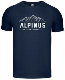 Koszulka męska T-shirt Alpinus Mountains granatowy