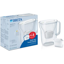 BRITA Dzbanek filtrujący Style Essential Biały + 4
