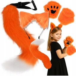 Strój Lisa Lisek Lis Ogon Uszy Łapki Kostium