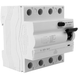 Wyłącznik różnicowoprądowy RCCB 10kA 4P 40A 30mA VDE