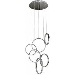 Azzardo Lampa wisząca chromowana szklana 100cm AZ2450