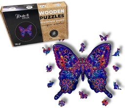 Puzzle Drewniane dla dzieci i dorosłych Motyl Butterfly