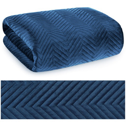 Narzuta 170 x 210 Dekoracyjna Welurowa Sofia Granat