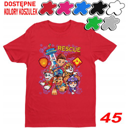 Dziecięca Koszulka Z Nadrukiem Psi Patrol Duży Wybór