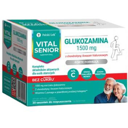 Vital Senior Glukozamina 1500 mg smak jabłko wiśnia,